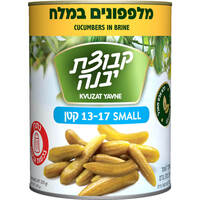 מלפפונים קטנים במלח 13-17 קבוצת יבנה 560 גרם