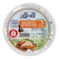 גבינה מותכת 7% לייט בטעם פיקנטי מהדרין טעם טוב 120 גרם