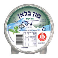 גבינה מותכת לייט עם זעתר 7% מון בלאן 120 גרם