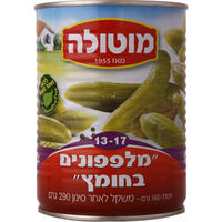 מלפפונים בחומץ קטנים 13-17 מוטולה 560 גרם