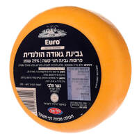 גבינת גאודה הולנדית חצי קשה 29% יורו מחלבות אירופה במשקל