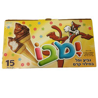 גביע ופל במילוי קרם פרווה ימבו 15 יחידות