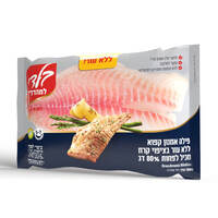פילה דג אמנון קפוא ללא עור 5-7 בציפוי קרח מכיל לפחות 80% דג בלדי במשקל