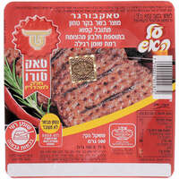 המבורגר בשר קפוא בתוספת חלבון מהצומח חלק למהדרין טאק-טורו 500 גרם