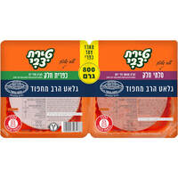 צמד כפרי סלמי הודו חלק + נקניק הודו אפוי לח חלק גלאט הרב מחפוד טירת צבי 800 גרם