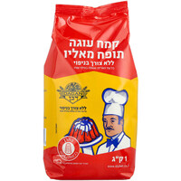 קמח עוגה תופח מאליו מנופה טחנת קמח דגן 1 קילו