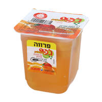 ג'לי אפרסק עם חתיכות פרי בד
