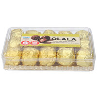 כדורי וופל במילוי קרם אגוזים ואגוז שלם ובציפוי בטעם שוקולד אוללה 188 גרם