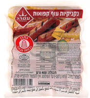 נקניקיות עוף קפוא בתוספת חלבון מהצומח עטרה טיבון ויל 400 גרם
