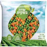 אפונה וגזר קפואים שדה בשקית 800 גרם