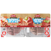 פסטרמה וסלמי צמד חמד פסטרמה מעודנת עם פפריקה וסלמי תה ללא גלוטן יחיעם 2 * 350 גרם