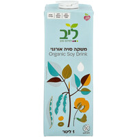 משקה סויה אורגני ללא תוספת סוכר ליב 1 ליטר