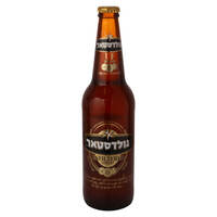 בירה לאגר כהה לא מסוננת 4.9% בבקבוק גולדסטאר 500 מ