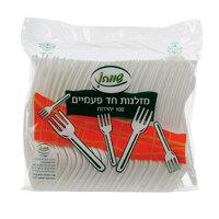 מזלגות חד פעמי שווה 100 יחידות