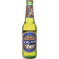 בירה לאגר בהירה חזקה 7.9% בבקבוק מכבי 330 מ