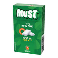 גומי לעיסה בטעם מנטה עדין מאסט 28 גרם