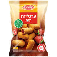 ערגליות עוגיות ממולאות במילוי בטעם תות אסם 300 גרם