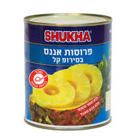 פרוסות אננס בסירופ קל שוקחה 800 גרם