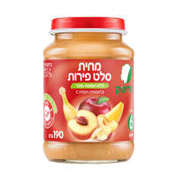 מחית סלט פירות ללא תוספת סוכר שלב 3 פרינוק 190 גרם