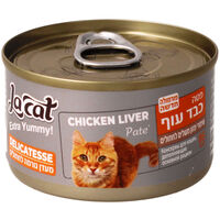 מזון חתולים דליקטס פטה כבד עוף לה-קט 85 גרם
