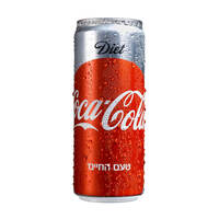 קוקה קולה דיאט משקה קולה מוגז דל קלוריות פחית דקה 330 מ