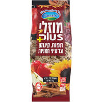 מוזלי קראנצ'י תפוחים חמניות וקינמון גרין 1 קילו