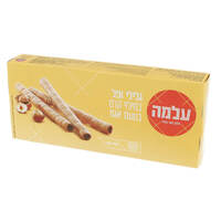 גלילי ופלים במילוי קרם בטעם אגוז עלמה 100 גרם