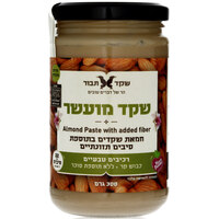 ממרח שקד לבן מעושר בתוספת סיבים שקד תבור 300 גרם