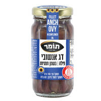 פילה אנשובי בשמן חמניות בצנצנת תומר 100 גרם