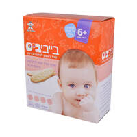 חטיף אורז אפוי לתינוקות בגילאי 6+ חודשים בטעם טבעי 24 יחידות בייבי ביס 50 גרם