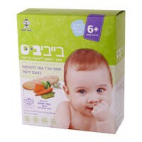 חטיף אורז אפוי לתינוקות בגילאי 6+ חודשים בטעם ירקות 24 יחידות בייבי ביס 50 גרם