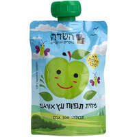 מחית תפוח עץ אורגני ללא תוספת סוכר השדה מוצרים אורגניים 100 גרם