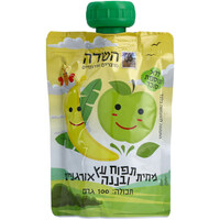 מחית תפוח עץ ובננה אורגניים ללא תוספת סוכר השדה מוצרים אורגניים 100 גרם