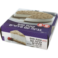 עוגת מוס גבינה עם פירורים גידרון 900 גרם
