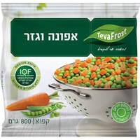 אפונה וגזר קפואים טבעפרוסט 800 גרם
