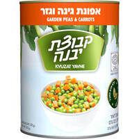 אפונת גינה וגזר קבוצת יבנה 550 גרם