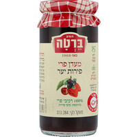 מעדן פרי פירות יער 100% רכיבי פרי דודה ברטה 284 גרם