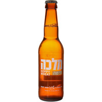 בירה חיטה בהירה 5% בבקבוק בירה מלכה 330 מ
