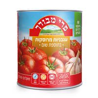 עגבניות מרוסקות בתוספת שום פרי מבורך 800 גרם