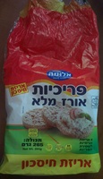 פריכיות אורז מלא פרווה אלומה 265 גרם