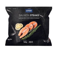 סטייק סלמון נורבגי קפוא פוסן ישרקו שיווק 750 גרם