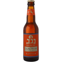 בירה אמבר אייל לבנה 4.9% בבקבוק בירה נגב 330 מ