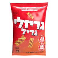 גריזלי חטיף חיטה בטעם גריל רמי לוי 70 גרם