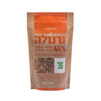 גרנולה 44% אגוזים פירות גרעינים ללא תוספת סוכר שקוף שזה טבעי 300 גרם