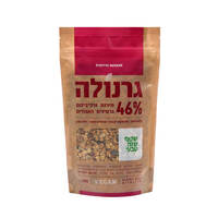 גרנולה 46% פירות קשיו גרעינים ללא תוספת סוכר שקוף שזה טבעי 300 גרם