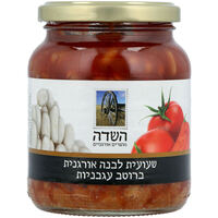 שעועית לבנה אורגנית ברוטב עגבניות השדה מוצרים אורגניים 350 גרם