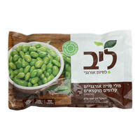 פולי סויה אורגניים קלופים מוקפאים ליב 400 גרם