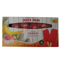 מיני ארטיק בטעם תות בננה מפירות טבעיים פריז 6 * 30 גרם