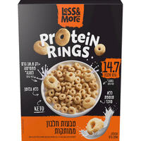 טבעות חלבון ממותקות ללא תוספת סוכר לס אנד מור 250 גרם