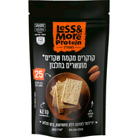 קרקרים קיטו מקמח שקדים מועשרים בחלבון לס אנד מור 120 גרם